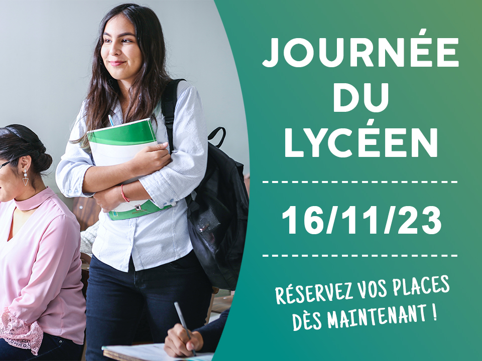 Rendez-vous à la journée du Lycéen, le 16 novembre 2023.